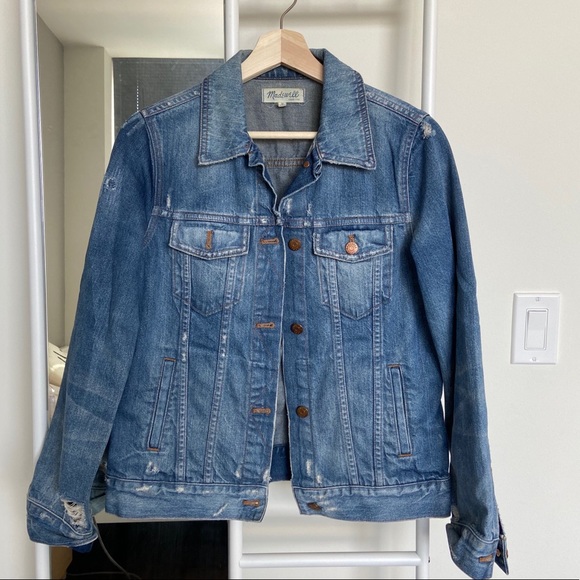 Madewell Oversized Jean Jacket in Westend Wash - Picture 1 of 6
